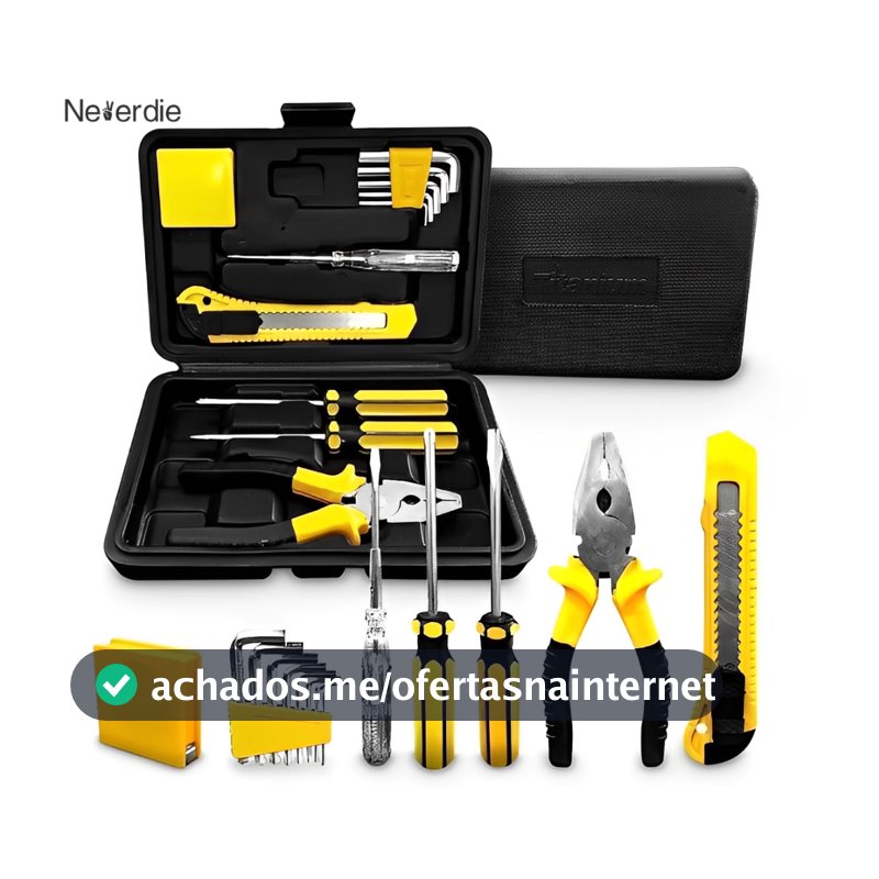 Kit Jogo De Ferramentas Com Maleta 12 Peças Titanium