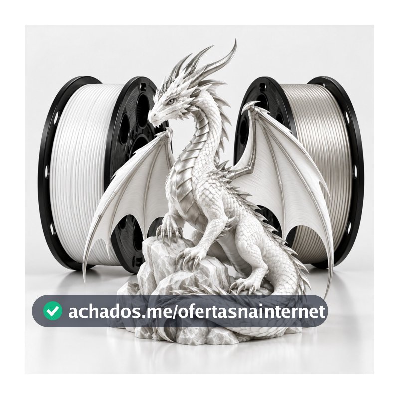 Filamento PLA+ Silk 1KG 1,75mm Premium para Impressora 3D FDM Bambu Lab Creality Brilhante Alta Precisão