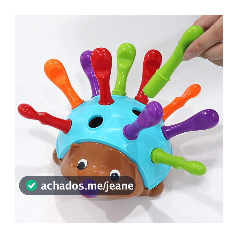 Brinquedo Educacional Do Bebê Ouriço Para O Presente De Natal Treinamento Da Coordenação Mão-Olho