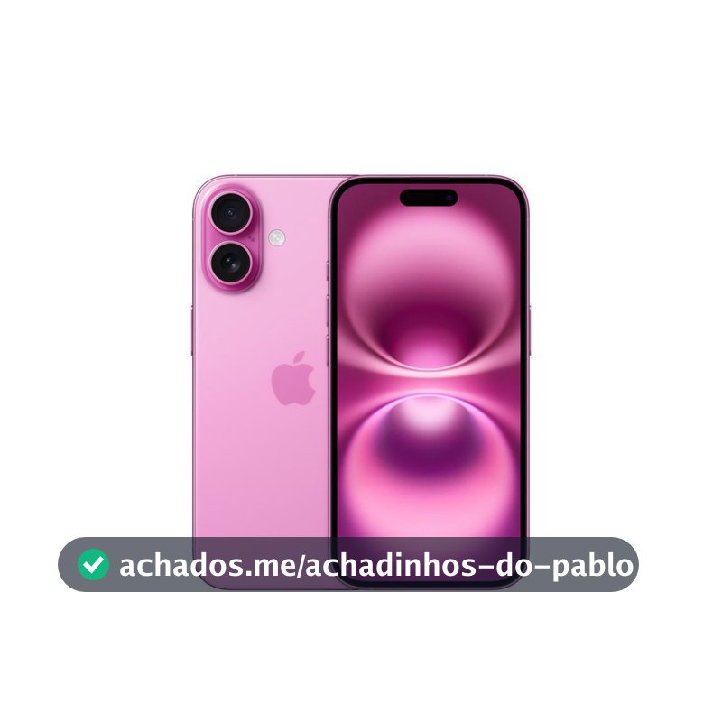Usado: iPhone 16 128GB Rosa Muito Bom - Trocafy - Apple