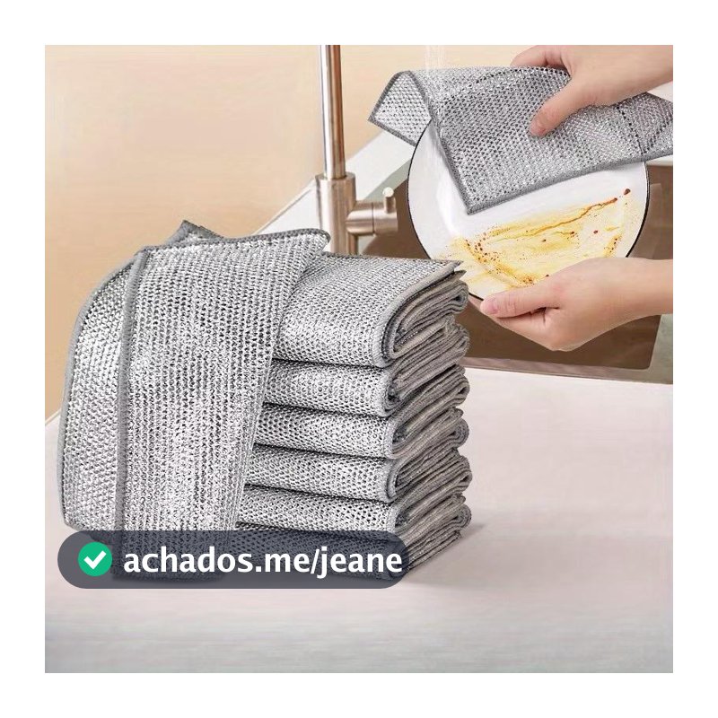 24/15/6/3/1 Panos De Limpeza Aço Premium Reutilizável Área Panela Fogão Toalha Louça
