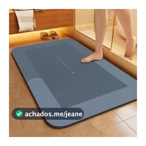 Tapete para Banheiro de Secagem Rápida e Super Absorvente Ideal para Chuveiro Cozinha e Varanda