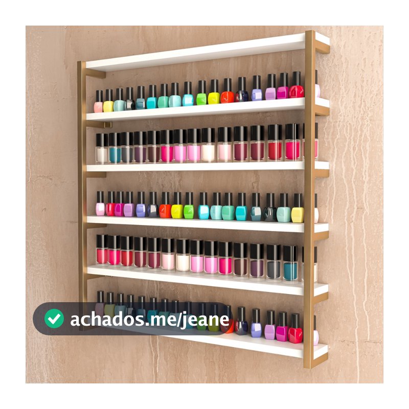 Nicho Porta Esmalte Organizador Suporte Expositor De Esmalte Para Manicure Esmalteiro De Parede