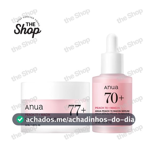 ANUA Peach 70 Niacin Serum 30ml Pêssego 77 Enriquecido Creme 50ml Coreano Iluminador Hidratante Brilho Cuidados Com A Pe