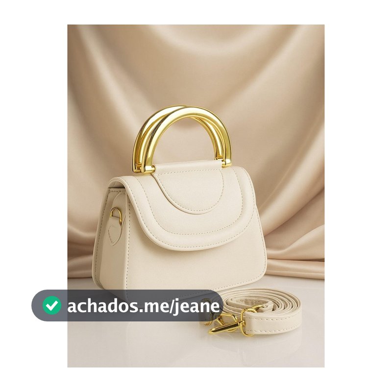 Bolsa Feminina Julia Elegante Com Alca Ferragem Plastico E Alca Transversal Ajustavel