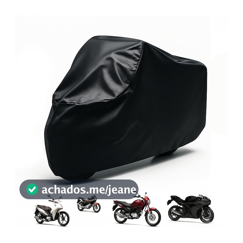 Capa Para Cobrir Moto Protetora Couro Impermeável Sol Chuva Uv Forro