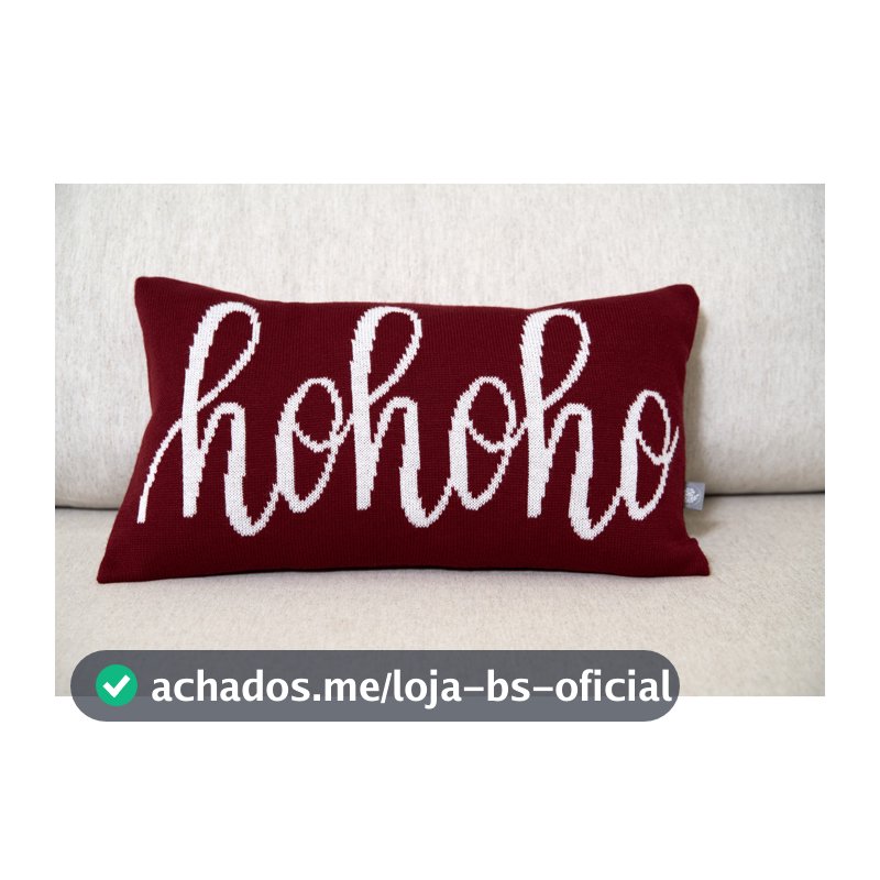 Capa de Almofada Natalina Tricot 50x30 Baguete Conforto - 40074