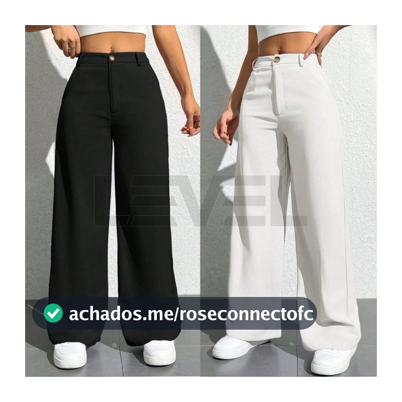 Calça Feminina Wide Leg Alfaiataria Varias Cores Lançamento