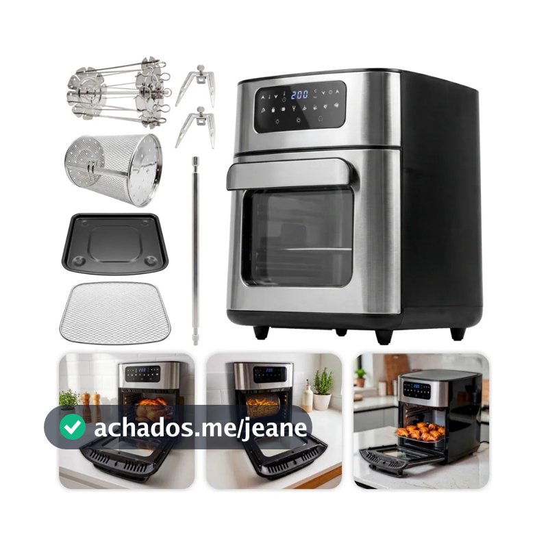 AIR FRYER FRITADEIRA E FORNO NAKASAKI LINHA PREMIUM 1700W 12L DE CAPACIDADE