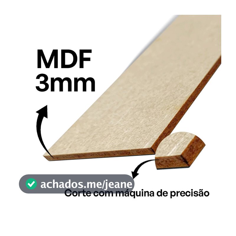 Kit 40 Ripas de MDF 3mm Crua Boiserie Cabeceira Shiplap