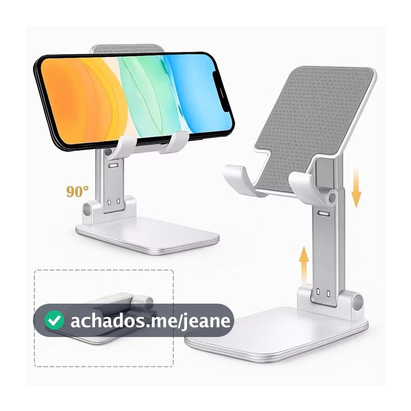 Suporte para Celular Tablet Dobrável com Tripé Portátil e Antiderrapante