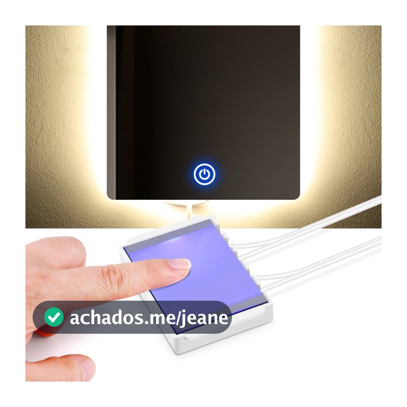 DC12V-24V 60W Espelho De Banheiro Interruptor LED Dimmer CCT Sensor De Toque Ajustável Para Decoração De Luz De Maquiagem