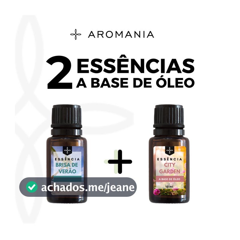 Kit 02 Essências a Base de Óleo 10 ml Para Aromatizador e Difusor Elétrico - Escolha a Sua