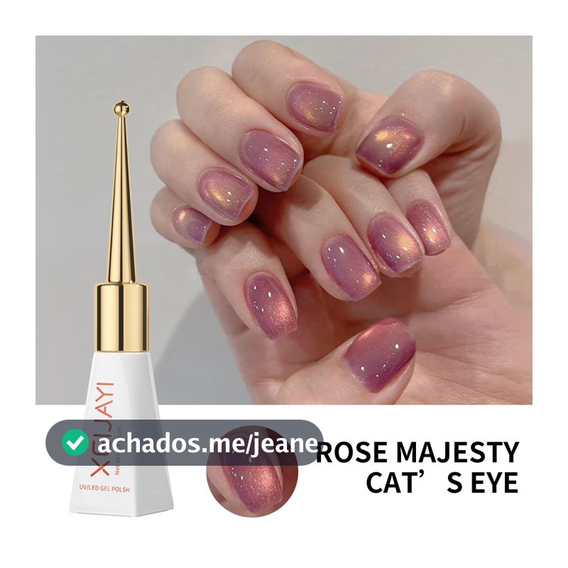 9D Rose Majesty Cat Eye Esmalte Em Gel UV , Verniz Magnético Para Arte Unhas , Lâmpada/LED Necessária