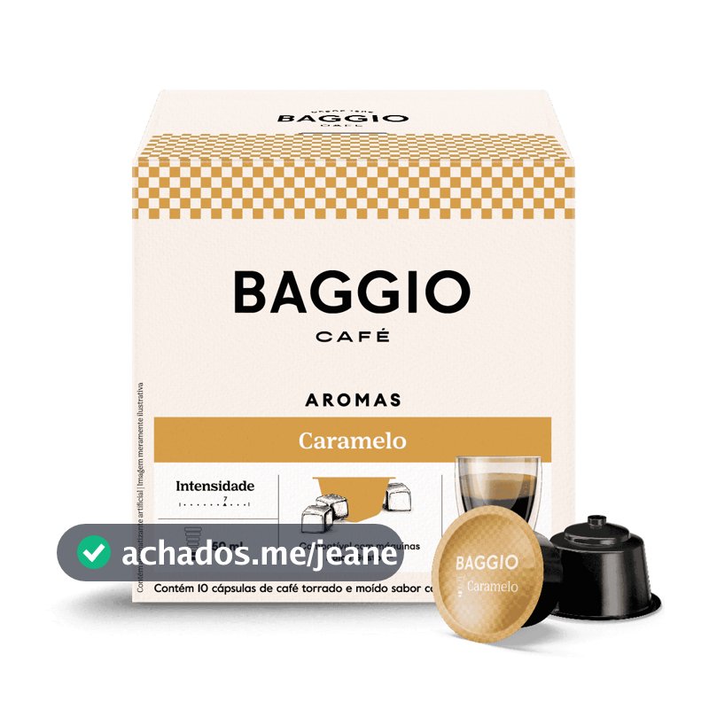 Baggio Café - Cápsulas de Café Aromas Caramelo Compatível com Dolce Gusto® - 10 unidades.
