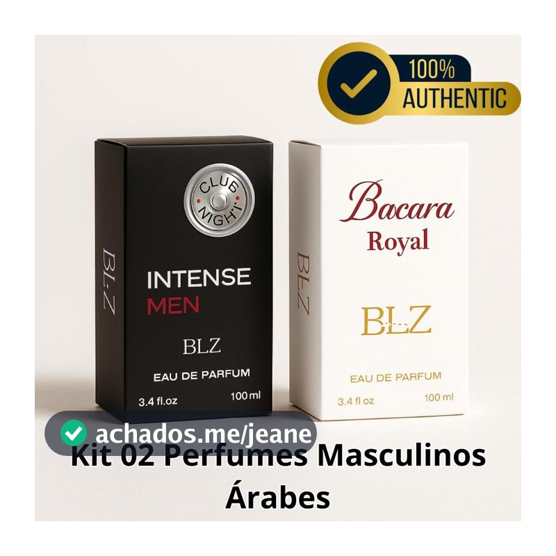 Kit 02 Perfumes Masculinos Árabes 100ml