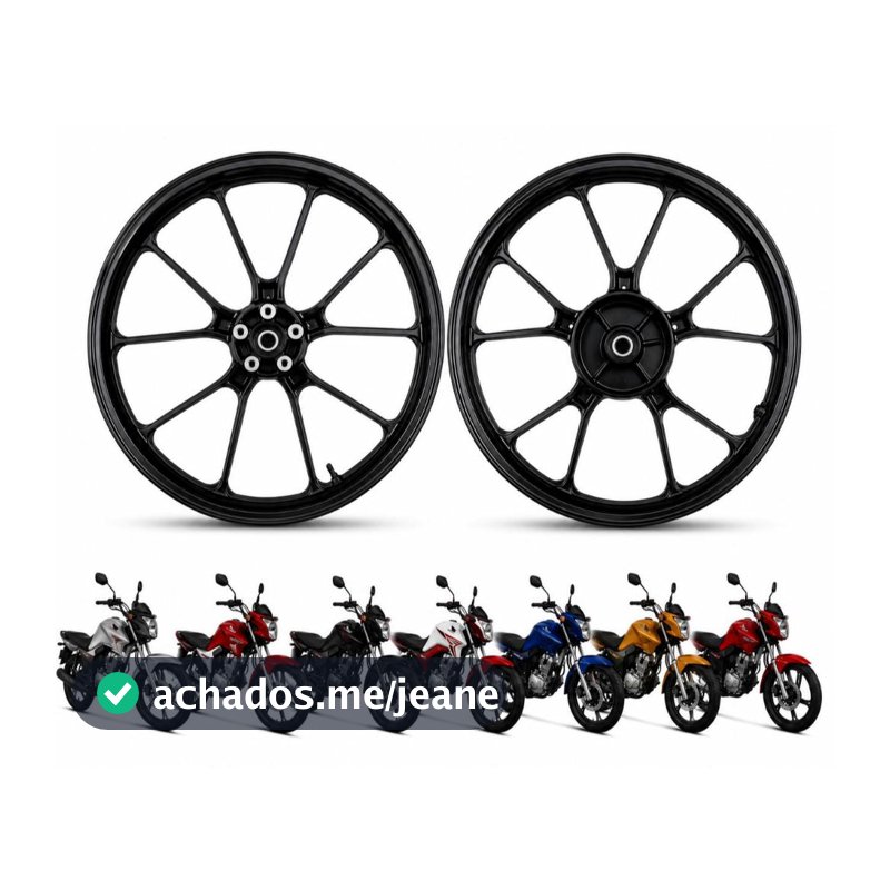 Par Rodas Honda Titan150 2014 e 2015/ Fan150 2014 e 2015/ Titan Fan Start 160 16 a 23 Freio a Disco