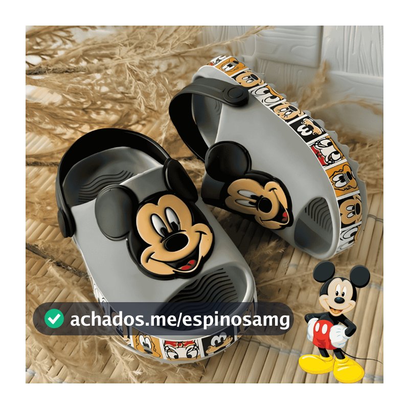 Babuche Infantil Menino Mikey Tratorado Antiderrapante Lançamento Chinelo bebe Escola Dia a dia
