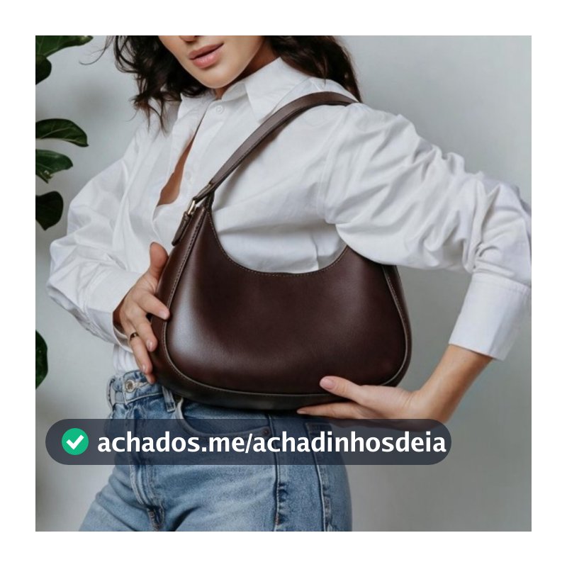 Bolsa Feminina Café Baguete Espaçosa De Ombro Estilosa Casual