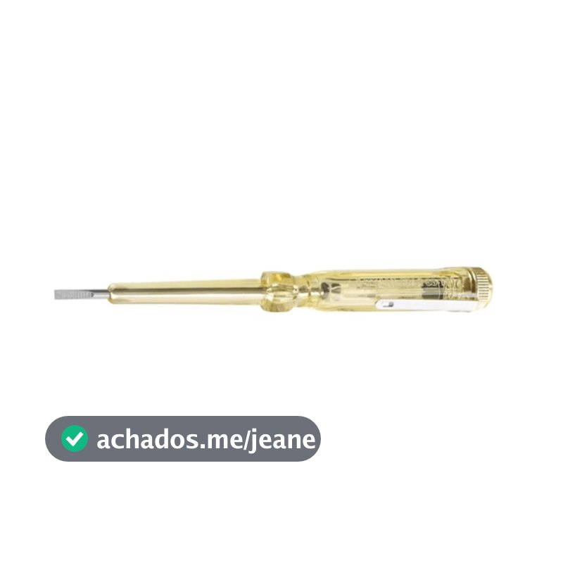 Chave Fenda Isolada para Teste de Corrente 100V a 500V Stanley