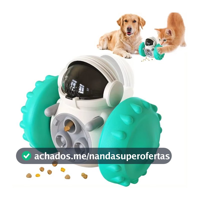 Brinquedo Interativo Gato E Cão Alimentador De Ração Pet