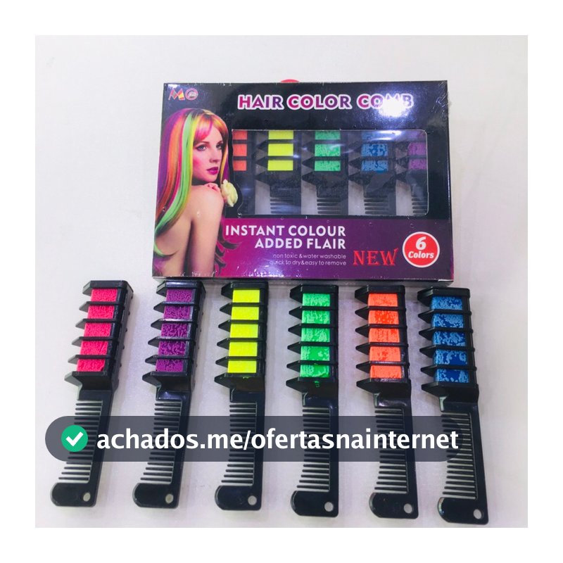 Pente/Giz De Cabelo Colorir//Salão De Beleza/Festas/Fãs/Ferramenta De Cosplay