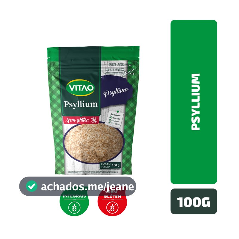 Psyllium Sem Glúten Vitao 100 g