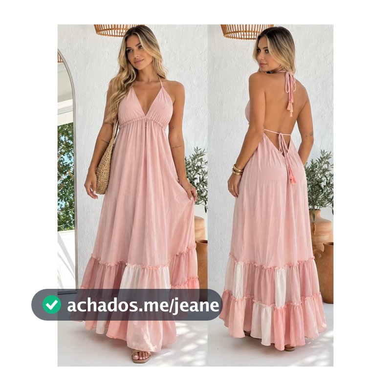 Vestido seda indiana linha PREMIUM com detalhes em alto relevo,costa nua