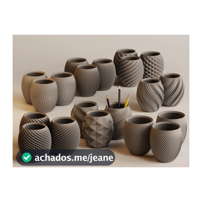 Porta-escova de dentes e Organizador de mesa