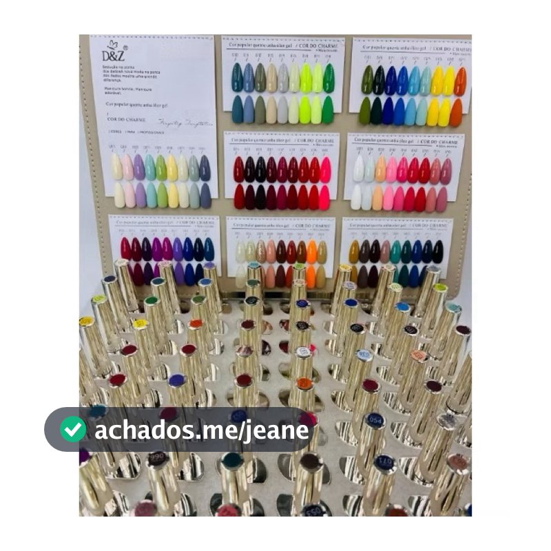 nova coleção 72 esmaltes em gel D&Z 15ml + tabuleiro