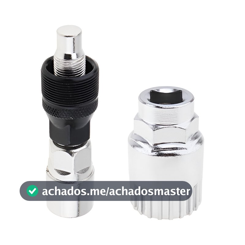 Chave Extrator Saca Pedivela Reparo + Chave Extrator Bike Movimento Central Bicicleta Ciclismo