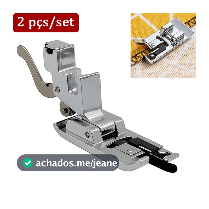 【Promoção】Sapata Calcador Ponto Overlock Acabamento Chulear Patchwork.