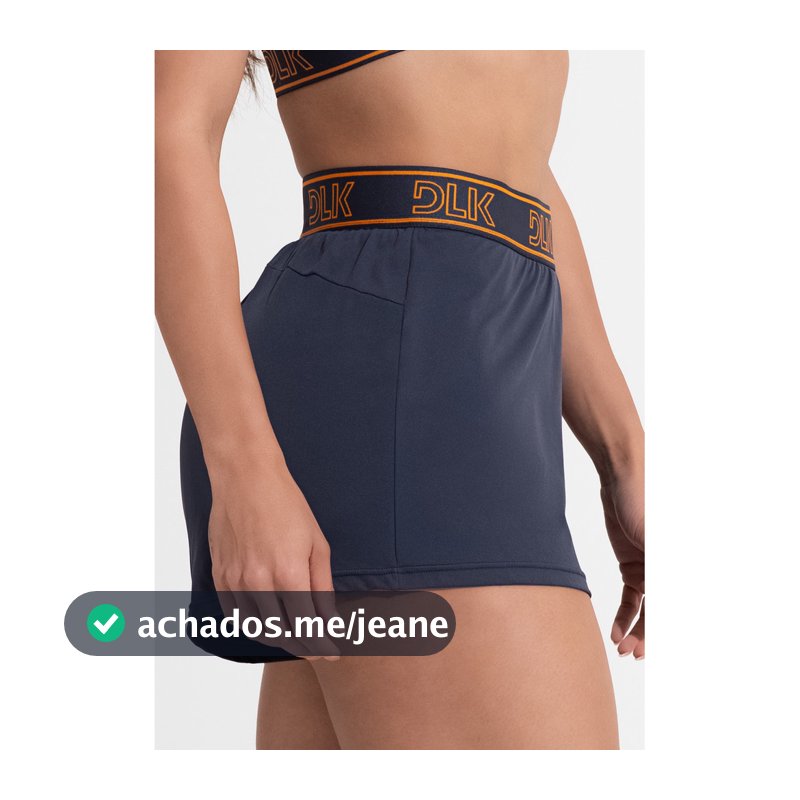 SHORT FITNESS FEMININO SOLTINHO COM ELÁSTICO NO CÓS ACTIVITY DLK