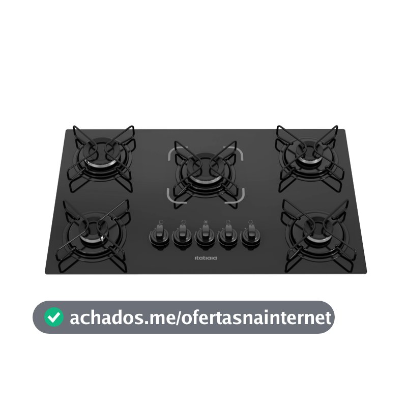 Cooktop Itatiaia Essencial 5 Bocas Preto – Bivolt 127V/220V com Acendimento Automático