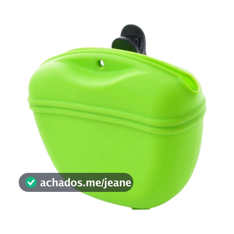 Bolsa de Petisco Pet Silicone para Cães, Petisqueira Treinamento Adestramento