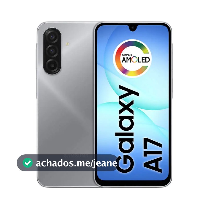 Celular Galaxy A17 4G Tela 6.7 128GB Super AMOLED Câmera Tripla 50MP Samsung - Cinza