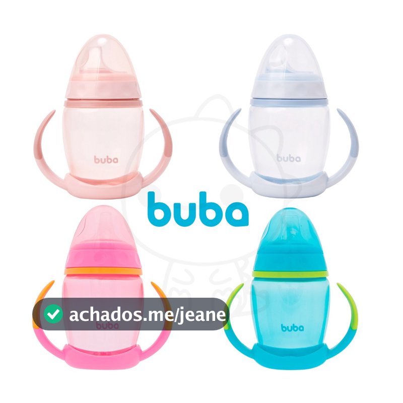 Copo De Treinamento Buba Com Alça Removível Buba Infantil Copo Bebê Rosa