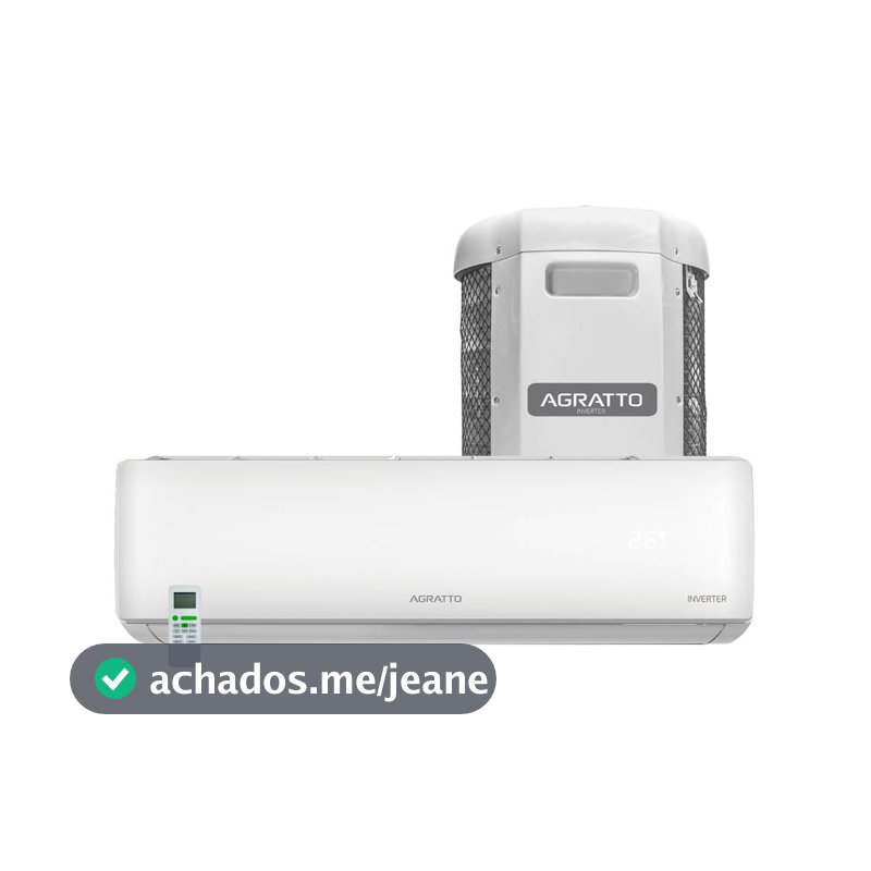 Ar Condicionado 9000 Btus Split Hi Wall Inverter Agratto Quente e Frio Zen Top 220v