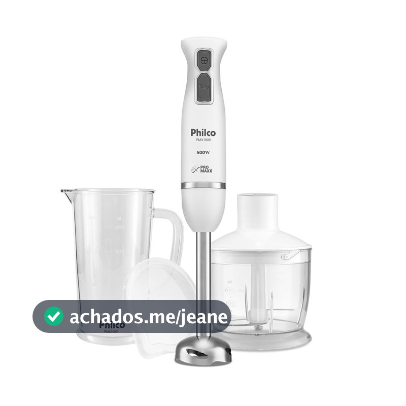 Mixer Philco 4 Lâminas Pro Maxx 2 e 1 500W PMX1000