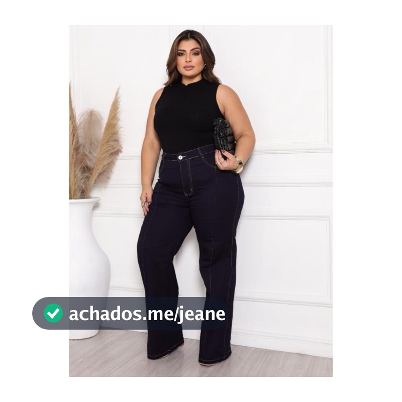 Calça Jeans feminina plus size com elastano premium