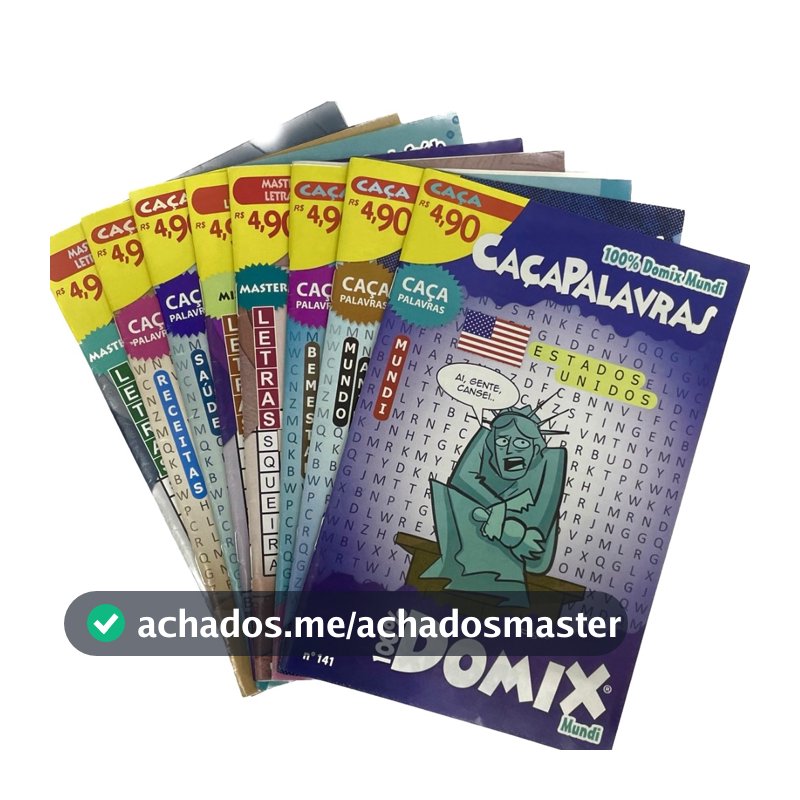 15 Passatempos Só Caça Palavras Sortido Sem Repetição Domix