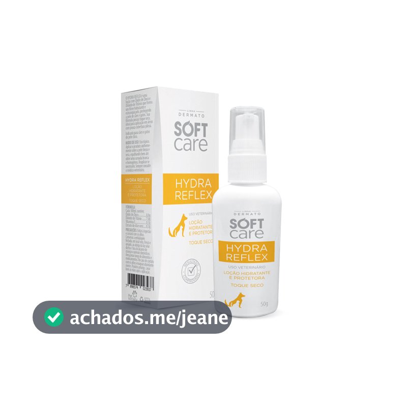 Protetor Solar Cães E Gatos Hydra Reflex Soft Care Pet 50g