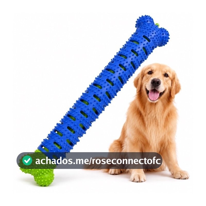 Mordedor Remove Tartaro Cachorro Osso Massageador ChewBrush