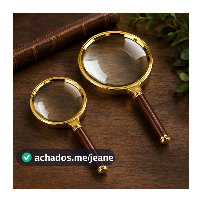 Lupa de Mão 7cm ou 9cm Lente de Aumento 10X Leitura Artesanato Jóias Observação