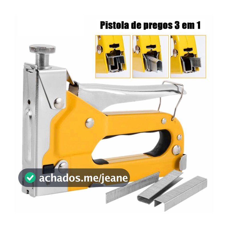 Grampeador Tapeceiro  + 600 Grampos Ferramentas Profissional