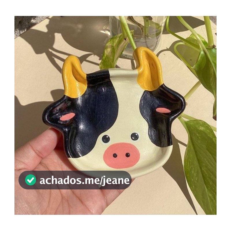 Porta acessórios/ organizador de vaquinha feito a mão