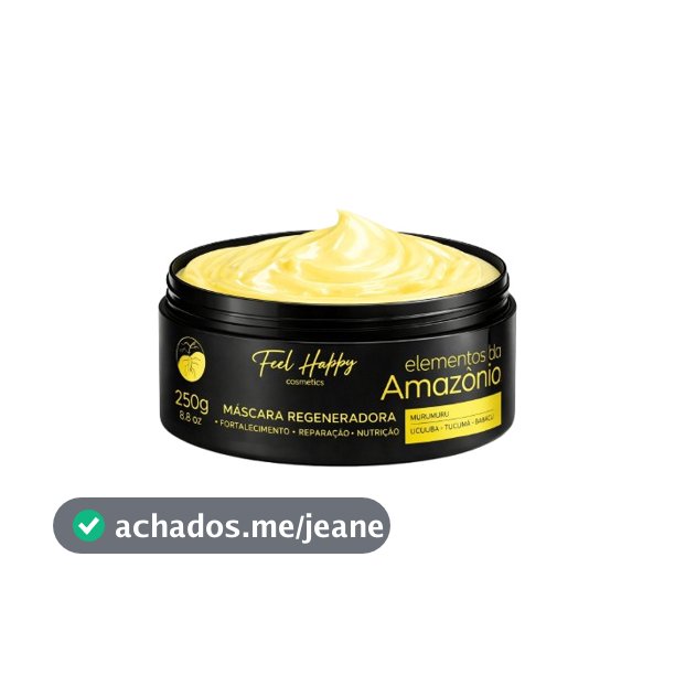 Máscara Regeneradora Elementos da Amazônia 250gr Feel Happy