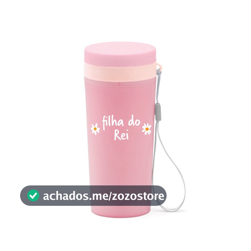 Copo Térmico Plástico 300ml Com Frase Evangélica Cristã Mulher Virtuosa Entre Outras