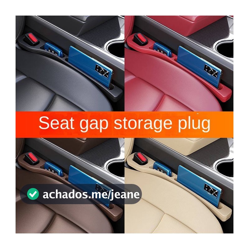 A Pair of Car Seat Gap Plugs Leak Proof Strip Car Interior Design Anti-Drop Seat Storage Storage Box Multifunctional Modification Complete Collection Car storage supplies Practical Automotive Interior Accessories