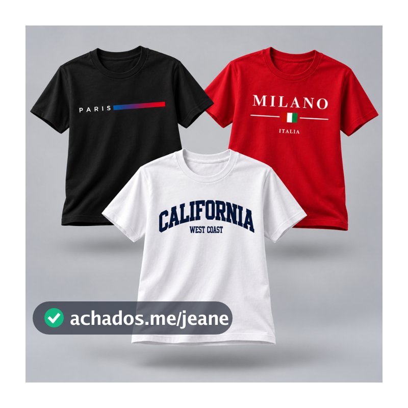 Kit de 3 Camisas Masculinas Exclusivas e Fashion Todas Ocasiões Kit Super Pratico Algodão 100%